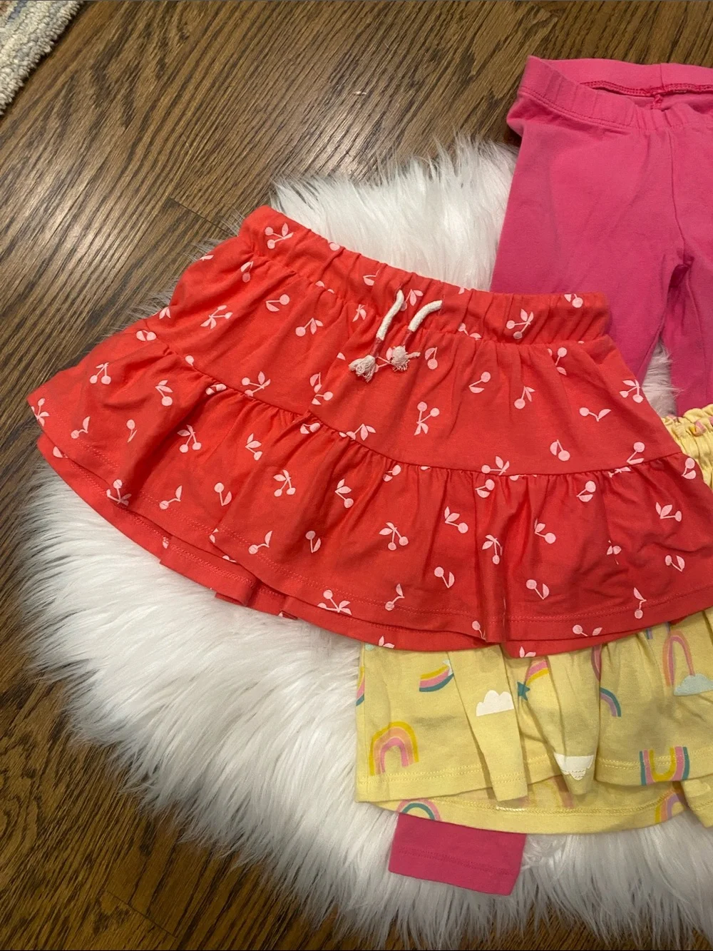 Cat & Jack Girls' 4/5 Pink, Coral, Yellow & Blue Shorts & Skorts Lot
